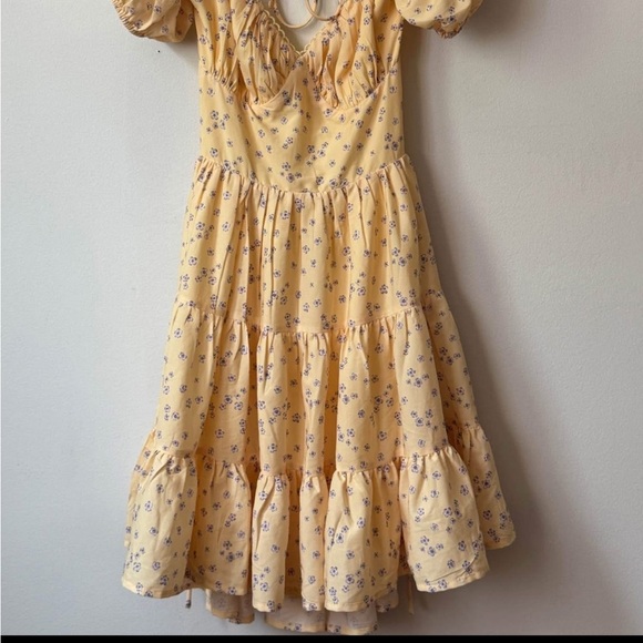 Princess Polly Dani Yellow Floral Dress - Picture 4 of 4